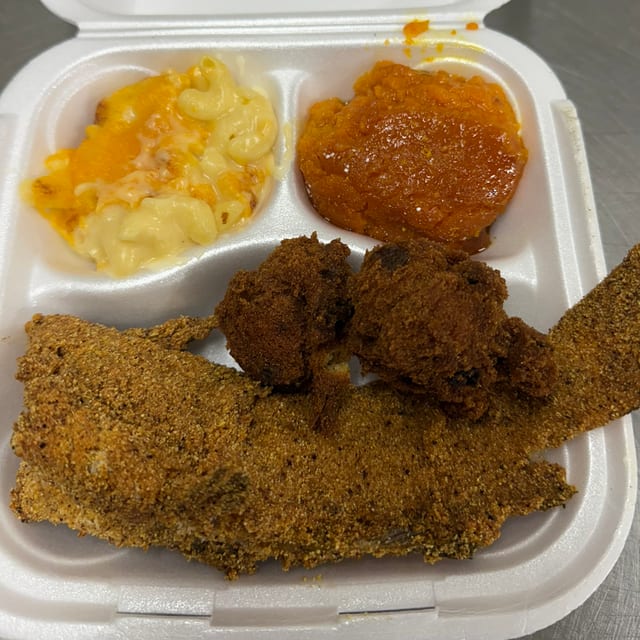 Fried Catfish Whole Plate.